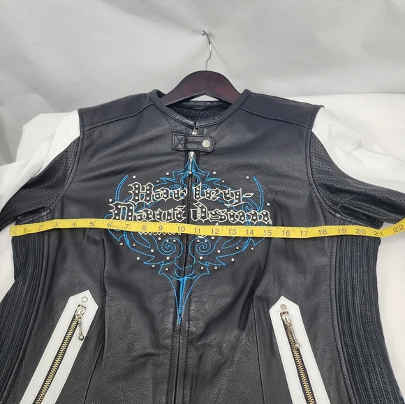 Harley-Davidson Kaleidoscope Leather Jacket Women's Size L - Picture 10 of 10